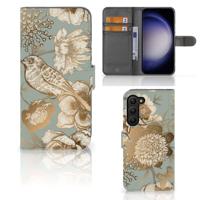 Hoesje voor Samsung Galaxy S23 Plus Vintage Bird Flowers - thumbnail