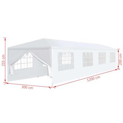 Partytent 3x12 m wit - thumbnail
