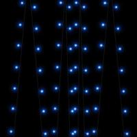 5 st Lichtslinger met 200 LED's solar binnen/buiten blauw - thumbnail