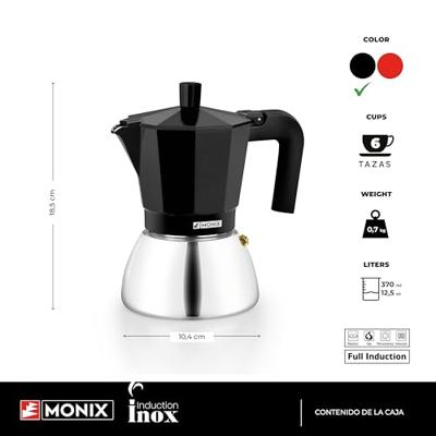 Italiaanse Koffiepot BRA M863006 Zwart