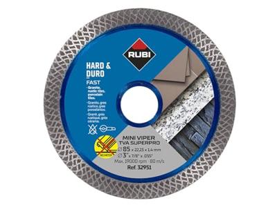 Rubi Mini Viper-TVAva 85 Superpro Diamantzaagblad - 32951 Rubi Mini Viper-TVAva 85 Superpro Diamantzaagblad - 32951