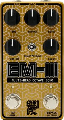 SolidGoldFX EM-III Multi-Head Octave Echo tape delay met o.a. octave, modulatie en tap tempo