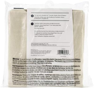 Draagtas voor snijplotter Cricut Tote Zwart Beige