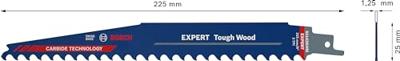 Bosch Accessories 2608900403 Expert Tough Wood S 1142 KHM reciprozaagblad, 1 stuks Zaagbladlengte 225 mm 1 stuk(s) Bosch Accessories 2608900403 Expert Tough Wood S 1142 KHM reciprozaagblad, 1 stuks Zaagbladlengte 225 mm 1 stuk(s)