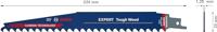 Bosch Accessories 2608900403 Expert Tough Wood S 1142 KHM reciprozaagblad, 1 stuks Zaagbladlengte 225 mm 1 stuk(s) - thumbnail