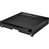 Renkforce RF-3429156 19 inch Schuiflade voor patchkast 2 HE Uittrekbaar Geschikt voor kastdiepte: vanaf 500 mm Zwart - thumbnail