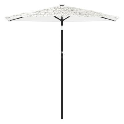 Parasol met stalen paal 268x268x226 cm wit