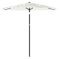Parasol met stalen paal 268x268x226 cm wit - thumbnail
