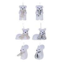 Kersthanger Winterdieren, Set van 24 - thumbnail