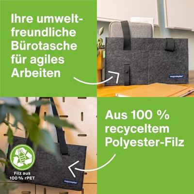 magnetoplan Draagtas 11126 45 cm x 25 cm x 15 cm Grijs magnetoplan Draagtas 11126 45 cm x 25 cm x 15 cm Grijs