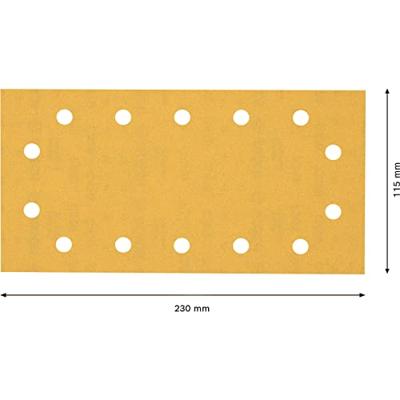 Bosch Accessories EXPERT C470 2608900865 Oscillerend schuurpapier Geperforeerd Korrelgrootte (num) 240 (l x b) 230 mm x 115 mm 10 stuk(s) - thumbnail