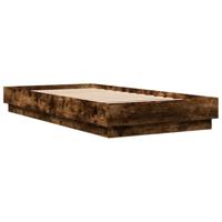 Bedframe zonder matras hout gerookt eikenkleurig 90x190 cm - thumbnail