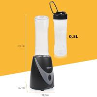 Tristar Smoothiemaker 250 W Zwart, Grijs - thumbnail