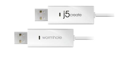 J5CREATE JUC100 Wormhole Switch maakt gegevensoverdracht van Windows naar Windows zonder software