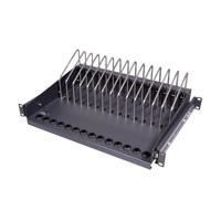 LogiLink SF100B 19 inch Apparaatbodem voor patchkast Zwart - thumbnail