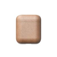 Nomad Airpod Case schokbestendige beschermhoes van echt leer, beige - thumbnail