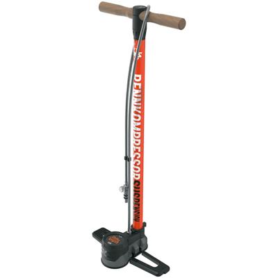 SKS vloerpomp rennkompressor suspension 27,5bar zwart/rood
