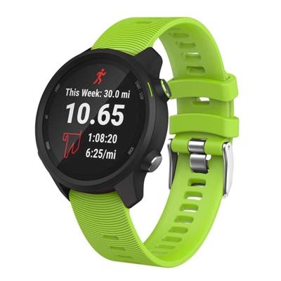 Smart Watch silicone polsband horlogeband voor Garmin Forerunner 245 (groen)
