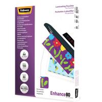 Fellowes lamineerhoes Enhance80 geperforeerd ft228 x 303 mm, 160 micron (2 x 80 micron), pak van 100 stuk - thumbnail