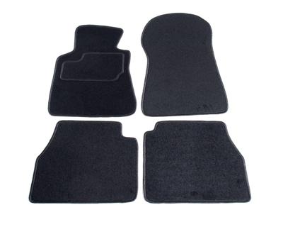 Automatten op maat - zwart stof - Mercedes W201 190 1982-1993