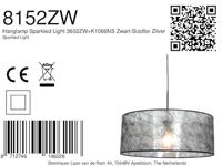 Steinhauer HanglampSparkled 50cm met zwart transparante kap - 8152ZW - thumbnail