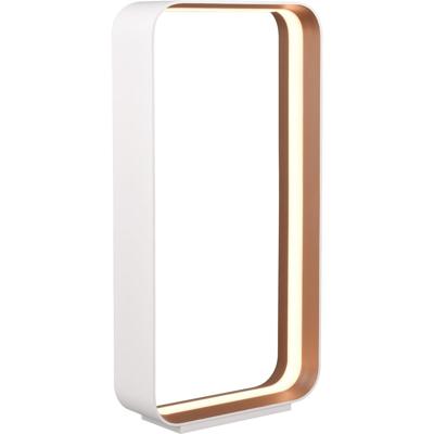 LED Tafellamp - Cinque Cizione - 1 Lichtpunt van 20 Watt - Dimbaar - Aanpasbare Lichtkleur - Snoerschakelaar - Mat Wit - Metaal