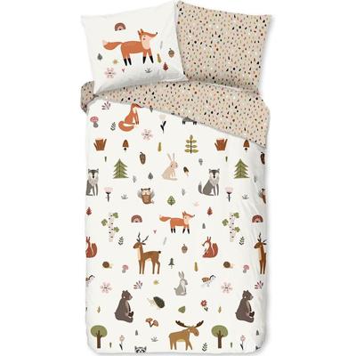 Good Morning Kinderdekbedovertrek "vos" - Multi - (140x200/220 cm) - Katoen