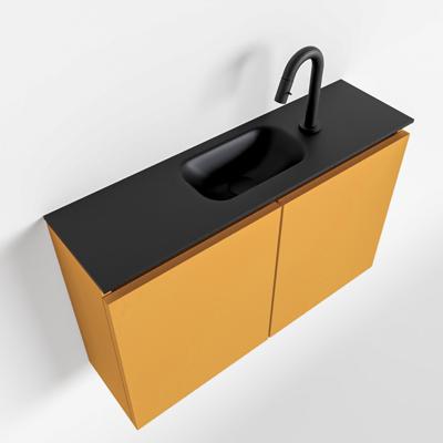 MONDIAZ TURE 80cm toiletmeubel ocher. EDEN wastafel urban midden 1 kraangat
