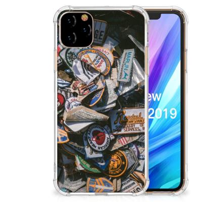 Apple iPhone 11 Pro Max Anti-shock Hoesje met foto Badges Apple iPhone 11 Pro Max Anti-shock Hoesje met foto Badges