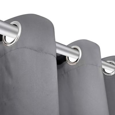 VidaXL Gordijn met metalen ringen verduisterend 270x245 grijs VidaXL Gordijn met metalen ringen verduisterend 270x245 grijs