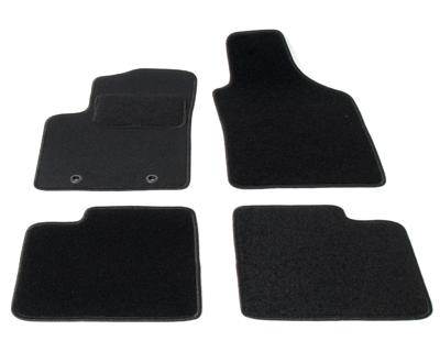 Automatten op maat - zwart stof - Fiat 500 2007-2012