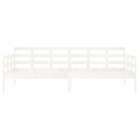 Slaapbank massief grenenhout wit 90x200 cm - thumbnail