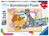 Ravensburger puzzel De schattigste disney puppies 2x24 stukjes - thumbnail
