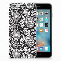 Apple iPhone 6 | 6s | TPU Case | Black Flowers - thumbnail