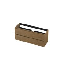 INK - Onderkast 2L Greeploos Houten Keerlijst Fineer - 1200x400x520 Mm - Natur Fineer - thumbnail