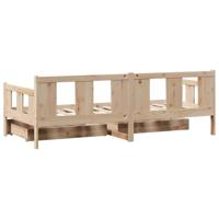 Slaapbank met lades 80x200 cm massief grenenhout - thumbnail