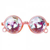 Holografische Partybril Delusion Roze - thumbnail