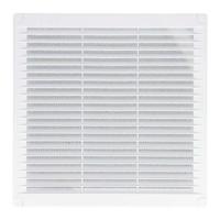 Ventilatierooster EDM 87704 Wit 20 x 20 x 0,7 cm Muggennet - thumbnail