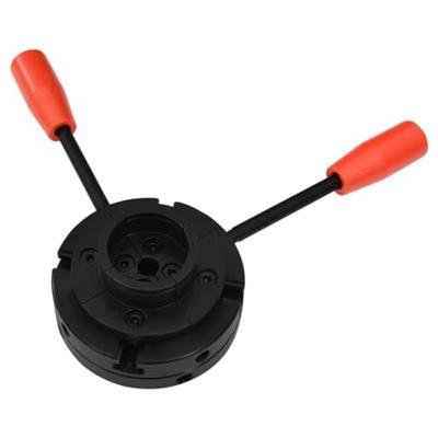 VidaXL Houtklauwplaat 4 bekken met m33 verbinding 100 mm staal