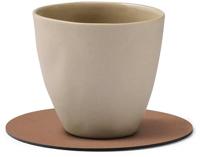 LIND DNA Onderzetter Nupo - Leer - Old Rose - ø 10 cm - thumbnail