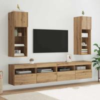 Wandgemonteerde TV-kasten 2 pcs Artisan Eiken 30,5 x 30 x 90 cm - thumbnail