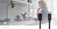 Nedis DisplayPort - HDMI-Kabel 1.4 DisplayPort Male - HDMI Male 2,0 m Zwart - thumbnail