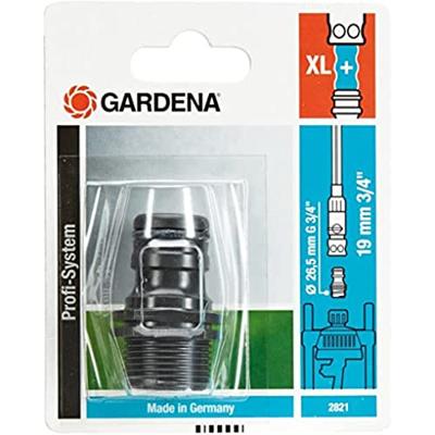Gardena Professionele Systeemnippel Eur - Koppeling voor Tuinslang & Pomp, Duurzaam Design, G 3/4" - thumbnail