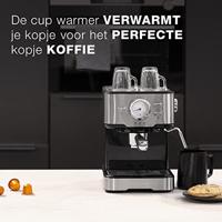 Princess 01.249412.01.001 Capsulemachine RVS, Zwart Met melkopschuimer, Met drukzetsysteem, Met filterkoffie-functie - thumbnail