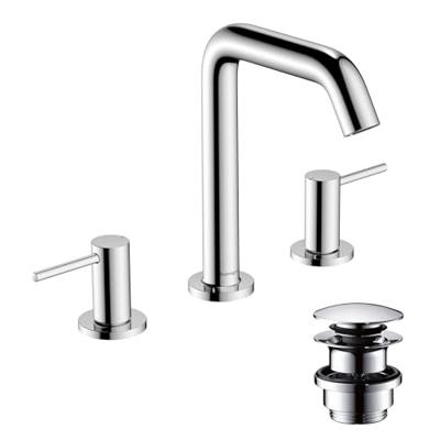 Hansgrohe Tecturis S 3-gats wastafelkraan 150 met afvoerplug, chroom Hansgrohe Tecturis S 3-gats wastafelkraan 150 met afvoerplug, chroom