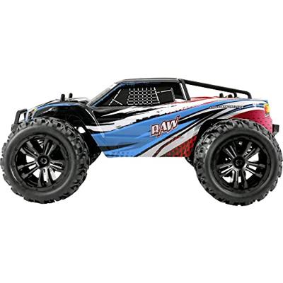 Reely RAW Blauw Brushed 1:14 RC auto Elektro Monstertruck 4WD RTR 2,4 GHz Incl. accu en lader