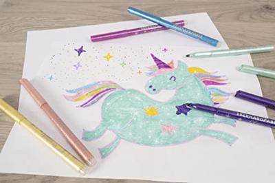 Eberhard Faber ef-551016 viltstiften glitter doos 16 kleuren