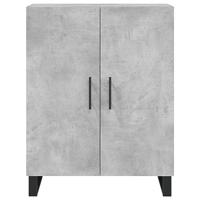 Dressoir 69,5x34x90 cm bewerkt hout betongrijs - thumbnail
