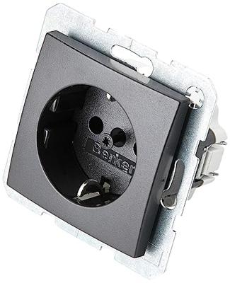 Berker S1 B1/B3 wandcontactdoos met randaarde 1-voudig antraciet mat 47431606
