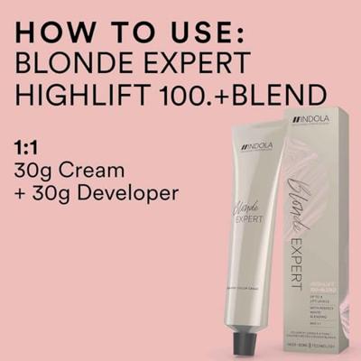 Indola Profession Blonde Expert High Lift Ultra Blonde + Blend 100.8+ Chocolate 60ml Indola Profession Blonde Expert High Lift Ultra Blonde + Blend 100.8+ Chocolate 60ml